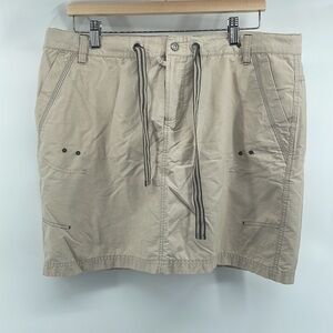 𝅺columbia hiking skort skirt shorts outdoors quick dry neutral sz lg